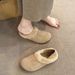Vintage Ugly Cute Slip-On Cotton Autumn New Fashion Versatile Comfortable Fleece-Lined Two-Way Casual Small Single_vogvips.com