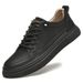 Men's Shoes Board Shoes Men's Cowhide Hollowed Out Breathable Trendy Lace-up Retro Men's Casual Shoes Cloth_vogvips.com