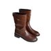Soft Leather~Comfortable High Tube Round Toe~2024 New Over-the-Knee Knight With Belt Buckle British Style Martin Boots_vogvips.com