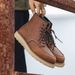 Martin Boots Men's Thick-soled Heightening Lace-up Locomotive Shoes Mountaineering Tooling Boots Waterproof And Non-slip Short Boots_vogvips.com