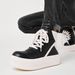 2025 Autumn Winter New Genuine Leather Trendy Short Boots High Top Inverted Triangle Black White Personality Thick Sole_vogvips.com