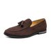 Fashion Pointed Toe Men Tassel Small Leather Shoes Men's Casual Loafers Moccasins_vogvips.com