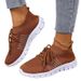 In-stock Spring/autumn Women's Shoes With Fly-knit Mesh Upper, Breathable Sneakers, Deep-cut Lace-up_vogvips.com