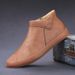 Euro Step Shanbu New Boots Slip-On British Style Mid-Top Autumn Men's Casual Leather Trendy Shoes_vogvips.com