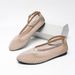 2026 New Round Head Buckle Flat Bottom Ballet Shoes, Straight Strap 35-43 Yards, Mesh Back Strap Ma Lizhen Shoes_vogvips.com