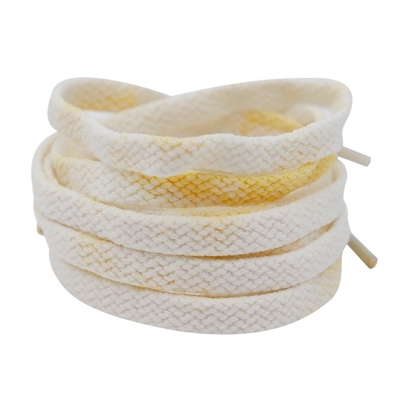 Tie Dye LACES Wide 8mm Mesh Strap Board Shoes Casual Shoes Retro Trend Shoe Rope_vogvips.com