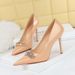 9283-K31 Banquet Women's Super Lacquer Leather Shallow Mouth Pointed Shining Water Diamond Decorative Single Shoes High_vogvips.com