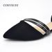 Cross-border In-stock Pointed-toe Nubuck 2026 New Model, Closed-toe Low-cut Korean Style Women's Single-strap Flat_vogvips.com