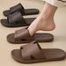 Men's And Women's Simple Comfortable Non-Slip Bathroom Slippers for Indoor Use Summer Appropriate Home Use Step in Style_vogvips.com