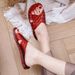 Jelly Women's Bathroom Old Style One-Word Rubber Plastic Non-Smelly Flat Crystal Sandals Non-Slip Home Shoes Beach_vogvips.com