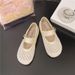 Mesh Hollow Single Shoes Fairy Fairy Style Temperament Shallow Mouth Flat Sole Single Shoes Fishing Net Shoes_vogvips.com