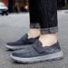 Men's plus-size leather loafers Fashion casual shoes Men's Velcro loafers_vogvips.com
