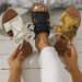 Women's plus Size Flat Sandals Summer Soft Sole Strappy Beach New Style Shoes_vogvips.com