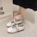 Retro Style Round-toe Ballet Flats For Women, Summer 2025 New Versatile Shallow French Mary Jane Shoes To Match_vogvips.com