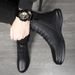 Martin Boots Men's Style High Top Boots Medium Top Leather Shoes Tooling Short Boots_vogvips.com