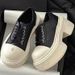2026 New 2026 Plate Cross Flower Top New Low-top Cowhide Canvas Thick Sole Height-increasing Lace-up Casual Color-blocking Chunky_vogvips.com