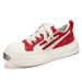Casual Men's Shoes Breathable Canvas Shoes Big Toe Derby Trendy Shoes 2026 Spring New Style Increased Large Size Sports Board Shoes For Men_vogvips.com