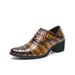 New British Trendy Crocodile Pattern Casual Leather Breathable Legged Men's Business Sharp Scalp Shoes_vogvips.com