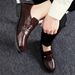 Autumn Winter Business Formal Casual Leather Men's Korean Style Trendy Groomsmen Shoes_vogvips.com