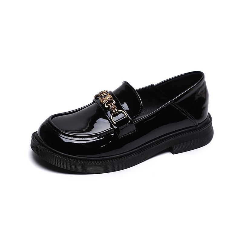 Platform Loafers Women's New Spring One-pedal Retro Small Leather Shoes College Style Thick Heel Soft Sole Single Shoes Women_vogvips.com