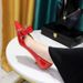 237-H35 Korean Fashion Banquet Thin Middle Heel Shallow Mouth Pointed Lacquer Leather Water Diamond Bow Women's Single_vogvips.com
