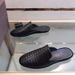 Straight Genuine Leather Woven Toe Caps, Half Slippers, Men's Lazy Casual Shoes, No Heels, Loafers_vogvips.com