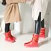 Christmas New Winter Parent Child Shoes, Children's Shoes, Snow Boots, Women's Wool Warm Inner Lining_vogvips.com