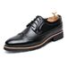 Euro Step Brogue Spring New Casual Men's British Pointed Toe Leather Shoes Mens Shoes_vogvips.com