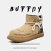 BUFFNY Couple's Winter Boots - Fleece Lined Snow Boots For Men & Women, Slip-Resistant Rubber Sole, Suede Leather Upper, Casual Comfort Shoes_vogvips.com
