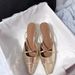 Chuyuji Women's Elegant Thin-Heeled Shoes 2026 Summer New Simple Casual Slip-On Cross-Strap Closed-Toe Mules_vogvips.com