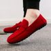 Men’s Shoes Red People's Same Style Men's Casual Shoes All Match Trendy Korean Style Lazy Shoes Men_vogvips.com