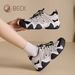 Gongyang Women's 2025 New Autumn Genuine Leather Flat Sneakers Women Trendy Versatile Lightweight Casual Shoes_vogvips.com