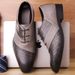 British Style Men's Business Formal Casual Leather Pointed Toe Trendy Shoes For Men_vogvips.com