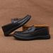 New Releases In December 2026 New Genuine Leather Casual Shoes Breathable Soft Sole Men's Slip-On Loafers_vogvips.com