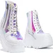 High Heels 20 New Colorful Matsu Thick Bottom Side Zipper Boots Large Women's Shoes_vogvips.com