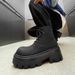 Retro Martin Boots Thick-soled Heightening High-top Leather Shoes Locomotive Boots Martin Boots_vogvips.com