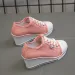 Women New Woman Vulcanize Platform Breathable Canvas Shoes Casual Students Candy Color Wedge Sneakers_vogvips.com