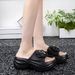 2026 New EVA Thick-Soled Height-Increasing 6cm Slip-On Sandals With Bow Decoration For Women, High-End Comfortable_vogvips.com