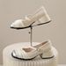 Fairy Style Single Shoes Female Super Fire Versatile Temperament Thick Heel With Skirt One Word With Single Shoes_vogvips.com
