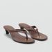 Summer Outdoor Slippers 2025 New Style Clip-Toe Metal Mid-Heel Fashion Thin Heel Sandals Women's Beach Flip-Flops_vogvips.com