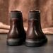 European Warm Series High Top Men's Winter Cotton Shoes Long Leather British Martin Boots Men_vogvips.com