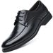 Men's Leather Business Casual Formal Versatile Soft Sole Breathable Wedding Work Shoes_vogvips.com