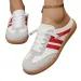Women's Export Flat Bottomed Mules Spring And Autumn New Style Casual Back Strap Sneakers Lightweight Large Size White_vogvips.com