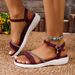 2026 New Women Sexy Summer Platform Wedges Female Shoes Fashion Buckle Strap Round Toe Solid Color Sandals_vogvips.com
