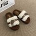 Platform Fluffy For Women, Outdoor Wear, Autumn And Winter New Style, Petite Thick Sole, Versatile Belt Buckle,_vogvips.com