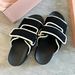 Miaojia ~ Color-Block Woven One-Word Hook And Loop Slippers Women, Summer Outdoor New Thick-Soled Non-Slip Genuine_vogvips.com