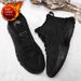 Men's Winter Cotton Shoes Pu Leather Sports Running Shoes_vogvips.com