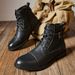 European Warm Series Autumn Winter Work 2025 New British Style Men's Martin Non-Slip Lace-Up High Top Round Toe Boots Side Pull_vogvips.com