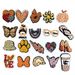 20 Sets Of Cartoon Leopard Print Shoes Flower Decorative Buckle Personalized DIY Student Garden Shoe Buckle Accessories_vogvips.com