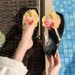 Women's French Style Gentle Fairy Sandals Multi-Color Orchid Print Flip Flops For Summer Beach Vacation Casual PU Material_vogvips.com